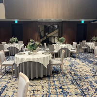 披露宴会場の絨毯もおしゃれです。