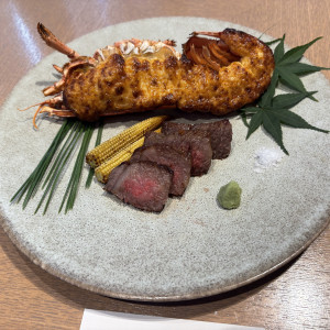 試食、オマール海老の雲丹味噌焼き、近江牛サーロイン|767891さんのTHE CONDER HOUSE（ザ・コンダーハウス）の写真(2523781)