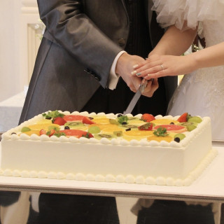 少人数用プランのケーキで準備してもらいました