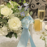 会場雰囲気にあうお花の装飾を準備して頂きました