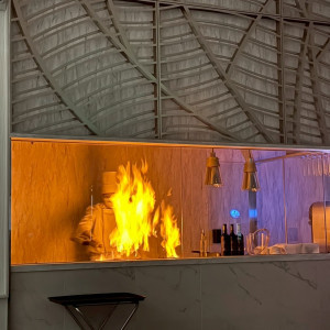 お肉料理の演出|767930さんのノートルダム大阪ONE/FIVESTAR WEDDINGの写真(2521912)