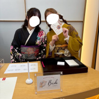 受付もナチュラルな雰囲気で素敵でした！