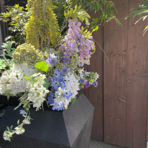 入り口 季節のお花|767977さんのHATSUNEYA GARDEN ~since1868 Kawagoe~(ハツネヤ ガーデン)の写真(2526534)