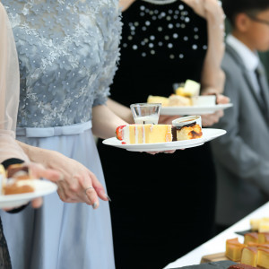 デザートビュッフェは大好評でした|767997さんのベイサイド迎賓館(長崎)/テイクアンドギヴ・ニーズウェディングの写真(2522349)