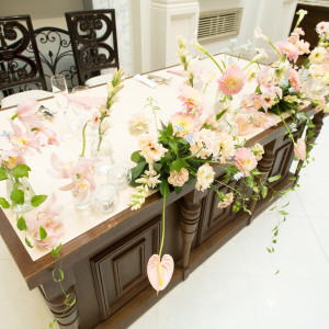 ピンクをメインにしました|767997さんのベイサイド迎賓館(長崎)/テイクアンドギヴ・ニーズウェディングの写真(2522342)