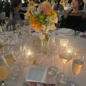 披露宴会場のテーブル装飾|768004さんのニーズ青山 by T&G WEDDING (旧 青山迎賓館)の写真(2523264)