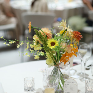 披露宴会場のテーブル装飾|768004さんのニーズ青山 by T&G WEDDING (旧 青山迎賓館)の写真(2523314)