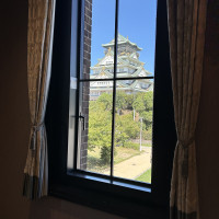 披露宴会場から見えるお城