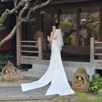 庭での前撮り