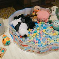 披露宴会場に子供が遊べるキッズスペースを設けました