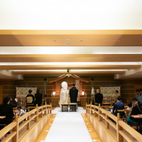 神前式会場です。収容人数の多さに驚きました