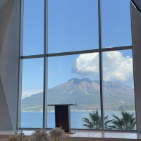 絶景の桜島と海と空