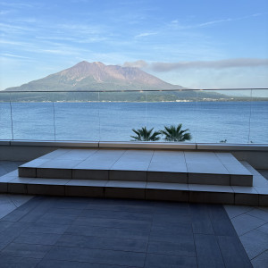 フラワーシャワーを行う場所が好きでした|768317さんのTHE BAYSUITE SAKURAJIMA TERRACE（ザベイスイートサクラジマテラス）の写真(2523568)