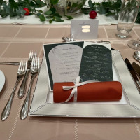 ナフキンの色・折り方・リボンの色はそれぞれ選べます