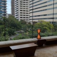 ホワイエから見た景色