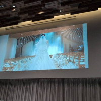 映像演出 スクリーンではなく、壁に写し出される