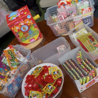 ガーデンでの駄菓子ビュッフェ