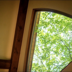 チャペル内天窓から見える緑|768467さんの軽井沢倶楽部 有明邸の写真(2554337)