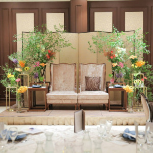 メインテーブルの装花です。|768495さんのKOTOWA 鎌倉 鶴ヶ岡会館(コトワ 鎌倉 鶴ヶ岡会館)の写真(2524798)