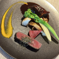 試食のお肉料理