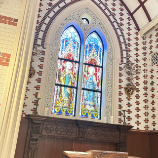 ステンドグラスがとても綺麗でした！