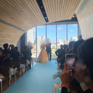 天井が印象的なチャペル