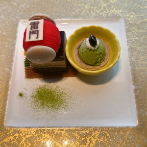 浅草らしいデザート
実際の披露宴でも出せるそう|768721さんの浅草ビューホテルの写真(2620606)