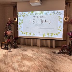 スクリーンがあり、自分たちのウェルカムスペースが作れます|768721さんの横浜ベイシェラトン ホテル&タワーズの写真(2529570)