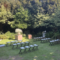 挙式会場とガーデン装花
