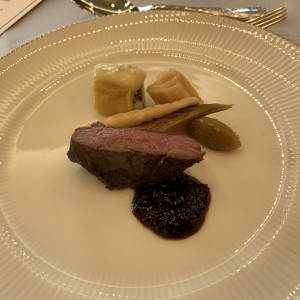 メインのお肉料理
ソースには和風らしく味噌を使っている|768786さんの明治神宮・明治記念館の写真(2526162)