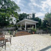 披露宴会場の中庭
