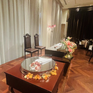 新郎新婦の席|768887さんのカノビアーノ福岡の写真(2534473)