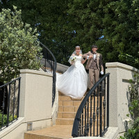 ガーデンの階段