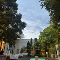 雨でも綺麗なガーデン