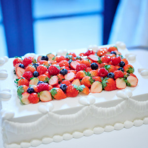 ウェディングケーキ|768933さんのAQUA GARDEN TERRACE（アクアガーデンテラス）/テイクアンドギヴ・ニーズウェディングの写真(2537137)