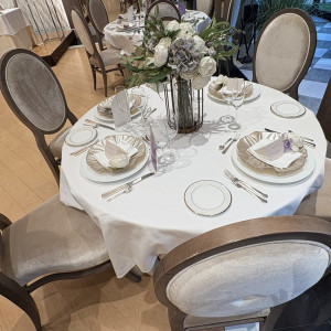 お花はブライダルフェア用の造花です。|768939さんのアプローズスクエア東京迎賓館の写真(2552095)