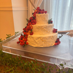 ウェディングケーキも希望通りの仕上がり|768959さんのラグナヴェール仙台の写真(2530026)