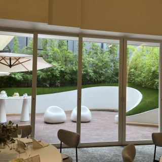 デザートビュッフェも可能なお庭