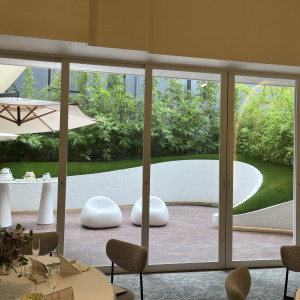 デザートビュッフェも可能なお庭|768986さんの室町ギャラリーハウスの写真(2527094)