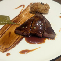 試食で頂いた肉料理です。