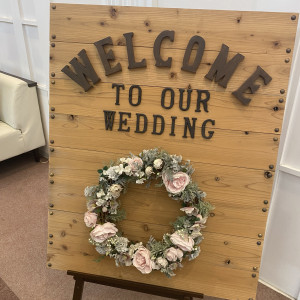 おおきなウェルカムボード|769051さんのWEDDING GARDEN TIARANGE（旧アーデンブリス）の写真(2527492)