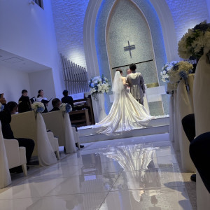 チャペルのカラー変えられます!ピンクもできます!|769148さんのザ・リュクス銀座(THE LUXE GINZA)の写真(2552149)