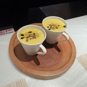 試食のコーンスープ|769169さんのGLLARE MARUYAMA(グラーレ マルヤマ)の写真(2527946)