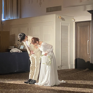 披露宴会場、入り口|769224さんのアルモニービアン(国登録有形文化財)/テイクアンドギヴ・ニーズウェディングの写真(2528150)