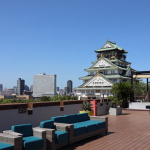 挙式が室内だとしても屋上にてゲストと歓談、写真撮影ができます|769272さんのTHE LANDMARK SQUARE OSAKA(ザ ランドマークスクエア オオサカ)の写真(2528244)