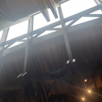 自然光が入ってました