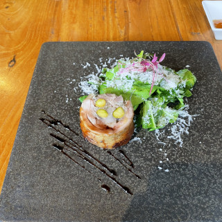 試食の料理