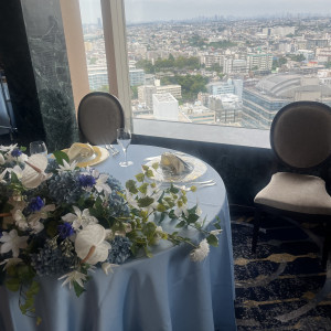 レストラン階の披露宴会場からは横浜駅を見下ろす景色|769445さんの横浜ベイシェラトン ホテル&タワーズの写真(2529166)