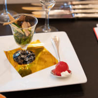 披露宴でも料理の写真です。松阪キュイジーヌコースを選びました