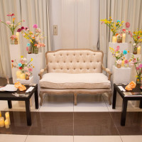 披露宴会場の高砂です。